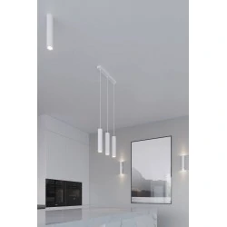 Lampy-sufitowe - lampa wisząca biała 3 zwisające tuby 3xgu10 lagos 3p sl.1078 sollux 