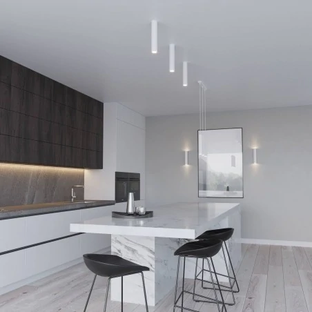 Lampy-sufitowe - lampa wisząca biała 3 zwisające tuby 3xgu10 lagos 3p sl.1078 sollux 