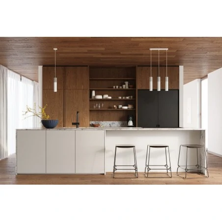 Lampy-sufitowe - lampa wisząca 3 zwisające tuby 3xgu10 biała beton borgio 3p sl.1080 sollux 