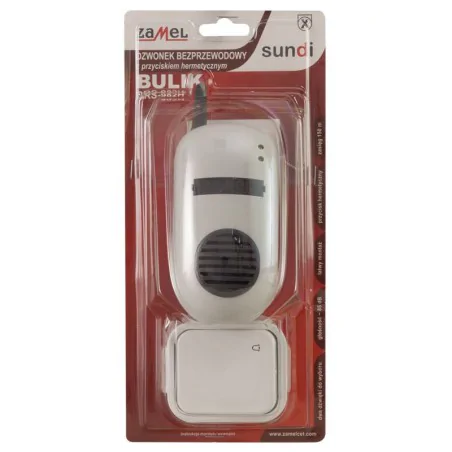 Dzwonki-do-drzwi-bezprzewodowe - dzwonek bezprzewodowy z przyciskiem hermetycznym bulik drs-982h zamel 