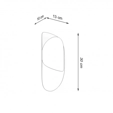 Kinkiety-do-salonu - biały kinkiet tear sl.1062 sollux lighting 