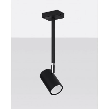 Oswietlenie-sufitowe - czarna lampa sufitowa norano sl.1074 sollux lighting 