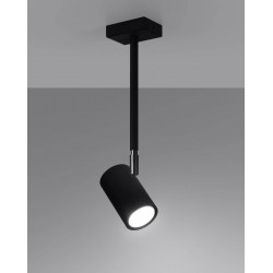 Oswietlenie-sufitowe - czarna lampa sufitowa norano sl.1074 sollux lighting 