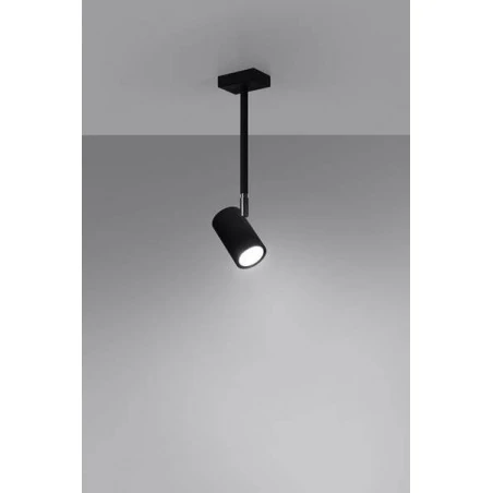 Oswietlenie-sufitowe - czarna lampa sufitowa norano sl.1074 sollux lighting 