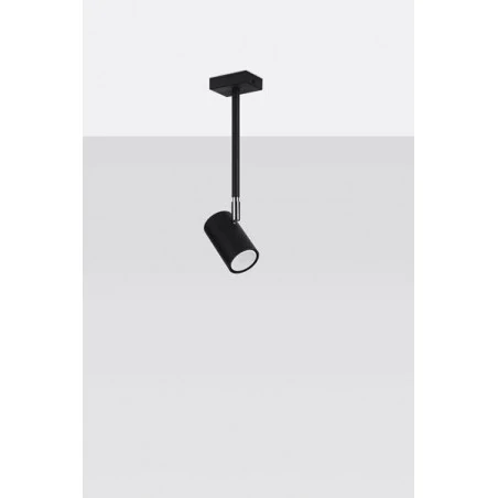 Oswietlenie-sufitowe - czarna lampa sufitowa norano sl.1074 sollux lighting 