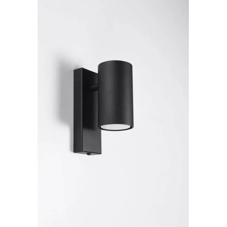 Kinkiety - czarny kinkiet utti sl.1077 sollux lighting 