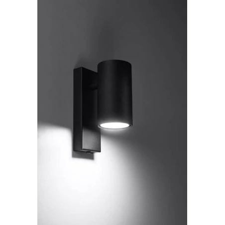Kinkiety - czarny kinkiet utti sl.1077 sollux lighting 