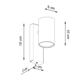 Kinkiety - czarny kinkiet utti sl.1077 sollux lighting 