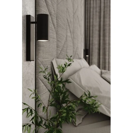 Kinkiety - czarny kinkiet utti sl.1077 sollux lighting 