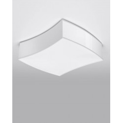 Lampy-sufitowe - biały plafon square sl.1054 sollux lighting 