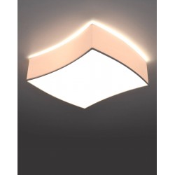 Lampy-sufitowe - biały plafon square sl.1054 sollux lighting 