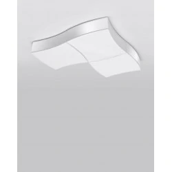 Plafony - sl.1055 plafon potrójny podłużny square 3 biały 6xe27 sollux 