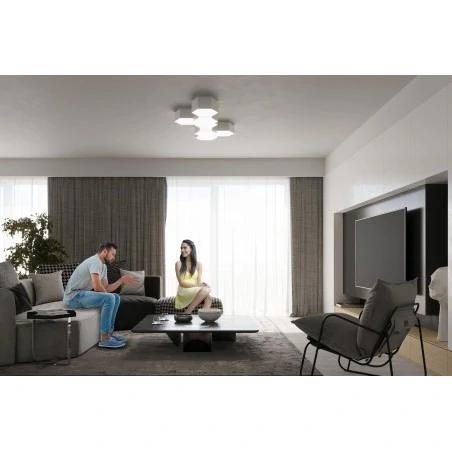 Oswietlenie-sufitowe - biały plafon sunde 11 sl.1056 sollux lighting 