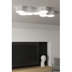 Oswietlenie-sufitowe - biały plafon sunde 11 sl.1056 sollux lighting 