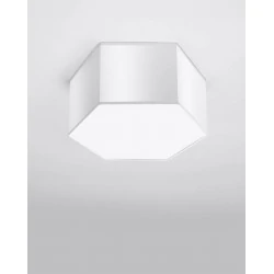 Oswietlenie-sufitowe - biały plafon sunde 15 sl.1058 sollux lighting 