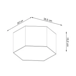 Oswietlenie-sufitowe - biały plafon sunde 15 sl.1058 sollux lighting 