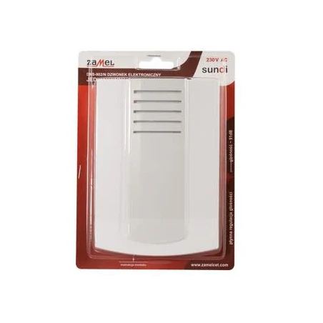 Dzwonki-do-drzwi-przewodowe - dzwonek elektroniczny do drzwi jednotonowy 230v dns-902/n-ecr zamel 