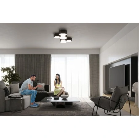 Oswietlenie-sufitowe - czarny plafon sunde 15 sl.1061 sollux lighting 