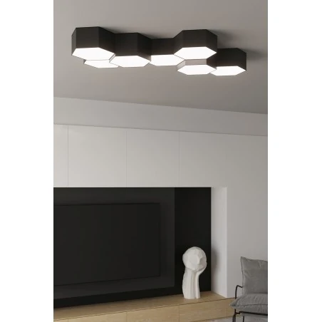 Oswietlenie-sufitowe - czarny plafon sunde 15 sl.1061 sollux lighting 