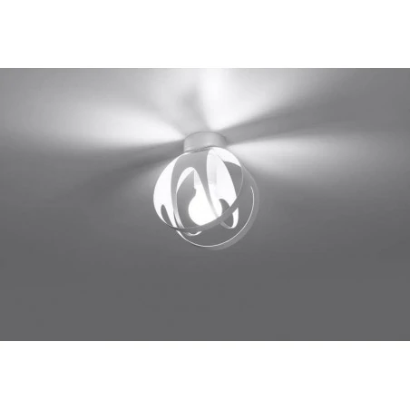 Oswietlenie-sufitowe - biały plafon tulos sl.1082 sollux lighting 