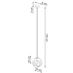 Oswietlenie-sufitowe - biała lampa wisząca tulos sl.1083 sollux 