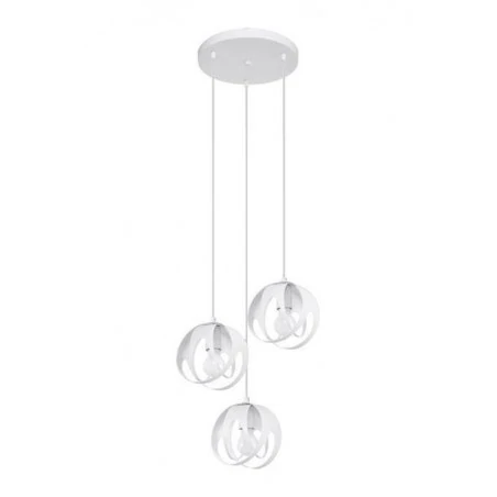 Oswietlenie-sufitowe - biała lampa wisząca 3xe27 tulos sl.1084 sollux lighting 