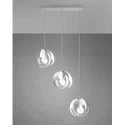 Oswietlenie-sufitowe - biała lampa wisząca 3xe27 tulos sl.1085 sollux lighting 