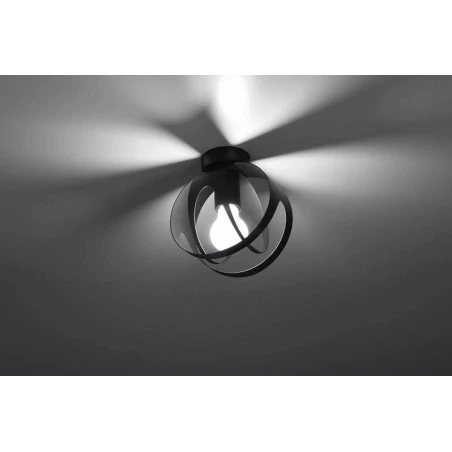 Oswietlenie-sufitowe - czarny plafon tulos sl.1086 sollux lighting 