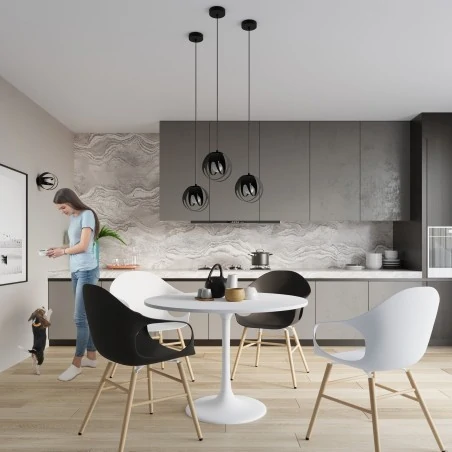 Oswietlenie-sufitowe - czarny plafon tulos sl.1086 sollux lighting 