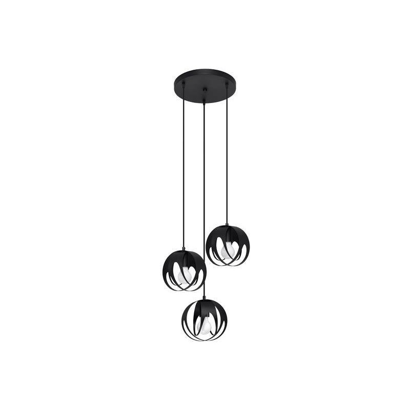 Lampy-sufitowe - lampa wisząca sufitowa w kolorze czarnym 3xe27 tulos 3p sl.1088 sollux firmy SOLLUX 