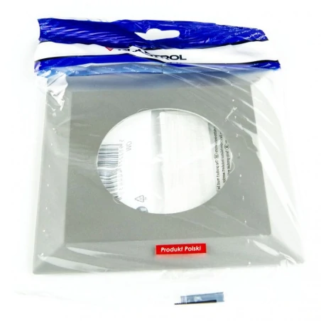 Oslony-sciany - srebrna osłona pod włączniki światła ow-1 plastrol 