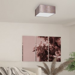 Lampy-sufitowe - oświetlenie sufitowe tkaninowo- metalowe 2xe27 ziggy mlp7588 eko-light 