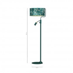 Lampy-stojace - lampa podłogowa z dodatkowym światłem 1xe27 + 1x mini gu10 ziggy mlp7582 eko-light 