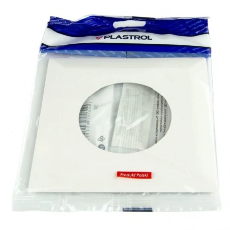 Oslony-sciany - osłona ściany pod wyłącznik podtynkowy biała ow-1 plastrol 