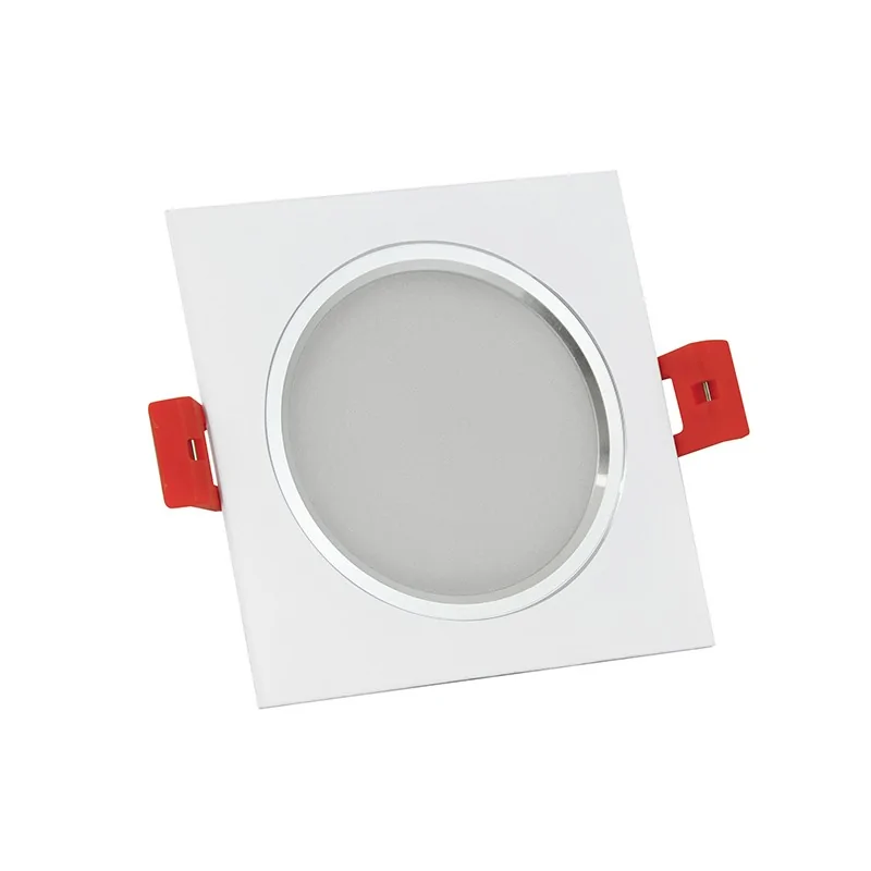 Oprawy-sufitowe - biała oprawa sufitowa podtynkowa led kwadratowa 7w 3000k 560lm venus 307873 polux firmy POLUX GOLDLUX 