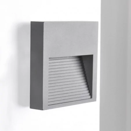 Oswietlenie-schodowe - oprawa schodowa kwadratowa natynkowa grafitowa 4000k 3w q9 313751 polux 