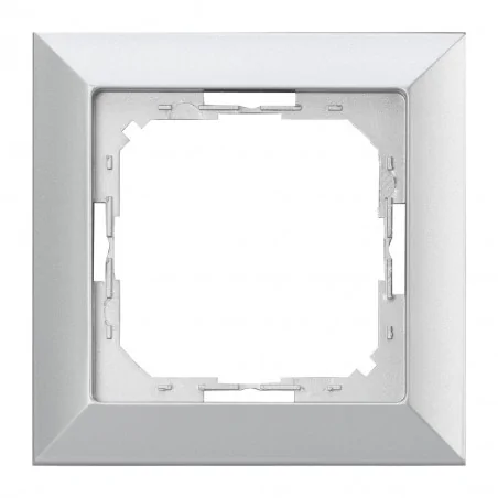 Ramki-instalacyjne - pojedyncza ramka srebrna do serii perła ra-1p abex 