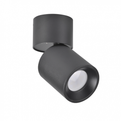 Oprawy-sufitowe - oczko przegubowe natynkowe na żarówkę gu10 w kolorze czarnym nixa 314246 polux