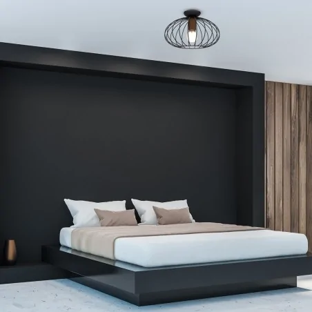 Lampy-sufitowe - sufitowa lampa o ażurowym kloszu 1xe27 meridiano mlp7958 eko-light 