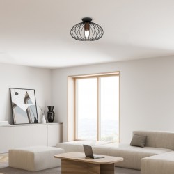 Lampy-sufitowe - sufitowa lampa o ażurowym kloszu 1xe27 meridiano mlp7958 eko-light 