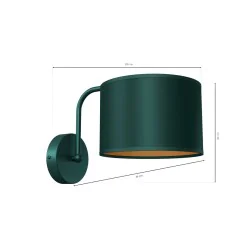 Kinkiety-do-salonu - kinkiet zielony metalowo - tkaninowy e27 verde green mlp7872 eko-light 