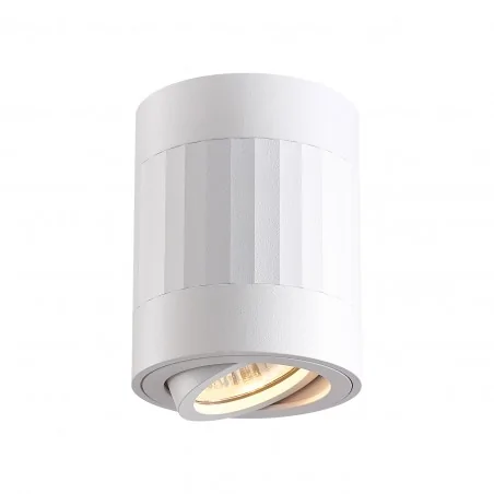 Oprawy-sufitowe - tuba sufitowa regulowana w kolorze białym na żarówkę gu10 rubin 319845 polux 