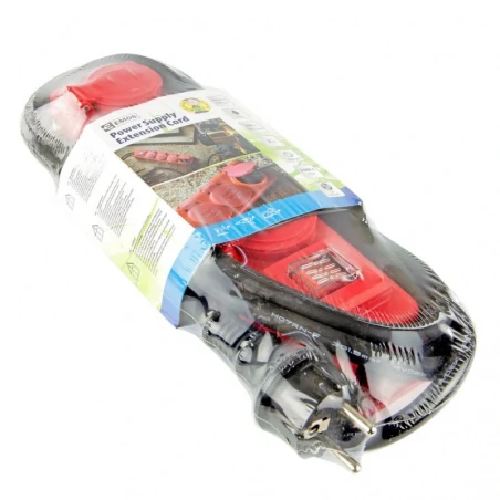 Przedluzacze-elektryczne - przedłużacz z wyłącznikiem 4 gniazda 3m 1,5mm ip44 guma czerwony p14131 emos - 1902340301 