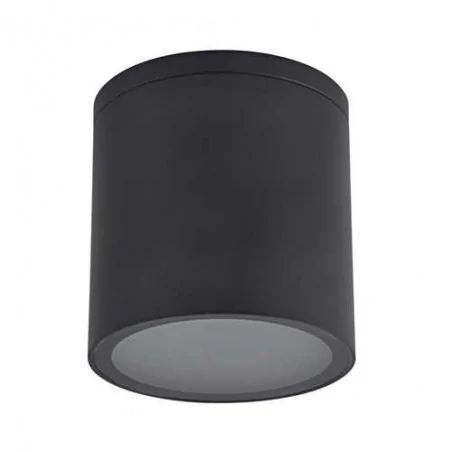 Kinkiety-ogrodowe - oprawa sufitowa hermetyczna natynkowa czarna gu10 ohio 320056 polux 