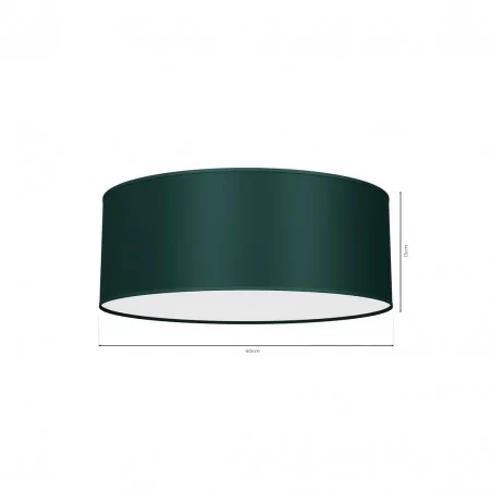 Lampy-sufitowe - okrągła lampa sufitowa zielona ø40cm 2xe27 verde green mlp7876 eko-light 