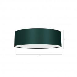 Lampy-sufitowe - lampa sufitowa o średnicy 60cm 3xe27 verde mlp7878 eko-light 