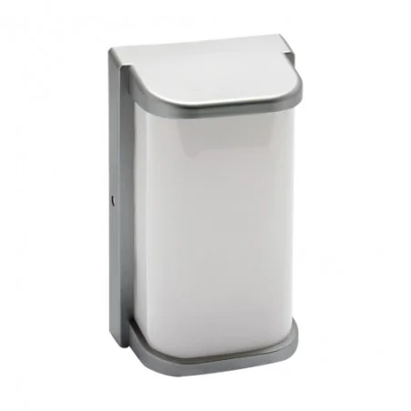 Kinkiety-zewnetrzne - kinkiet hermetyczny led w kolorze srebrnym 10w neutralny 4000k ip65 norton led 04037 ideus 