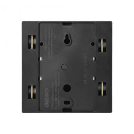 Dzwonki-do-drzwi-przewodowe - dzwonek elektromechaniczny dwutonowy bim-bam przewodowy czarny 230v quarto ac or-dp-mr-149/b orno 