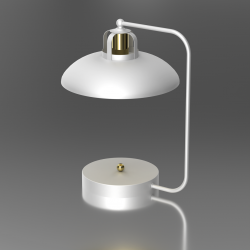 Lampki-nocne - lampka nocna biało-złota 1xe27 felix mlp7706 eko-light 