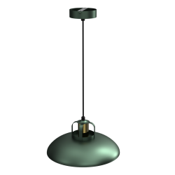 Lampy-sufitowe - oświetlenie wiszące butelkowa zieleń + złoto 1xe27 felix mlp7709 eko-light 